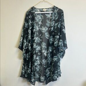 Floral Sheer Kimono Cardigan